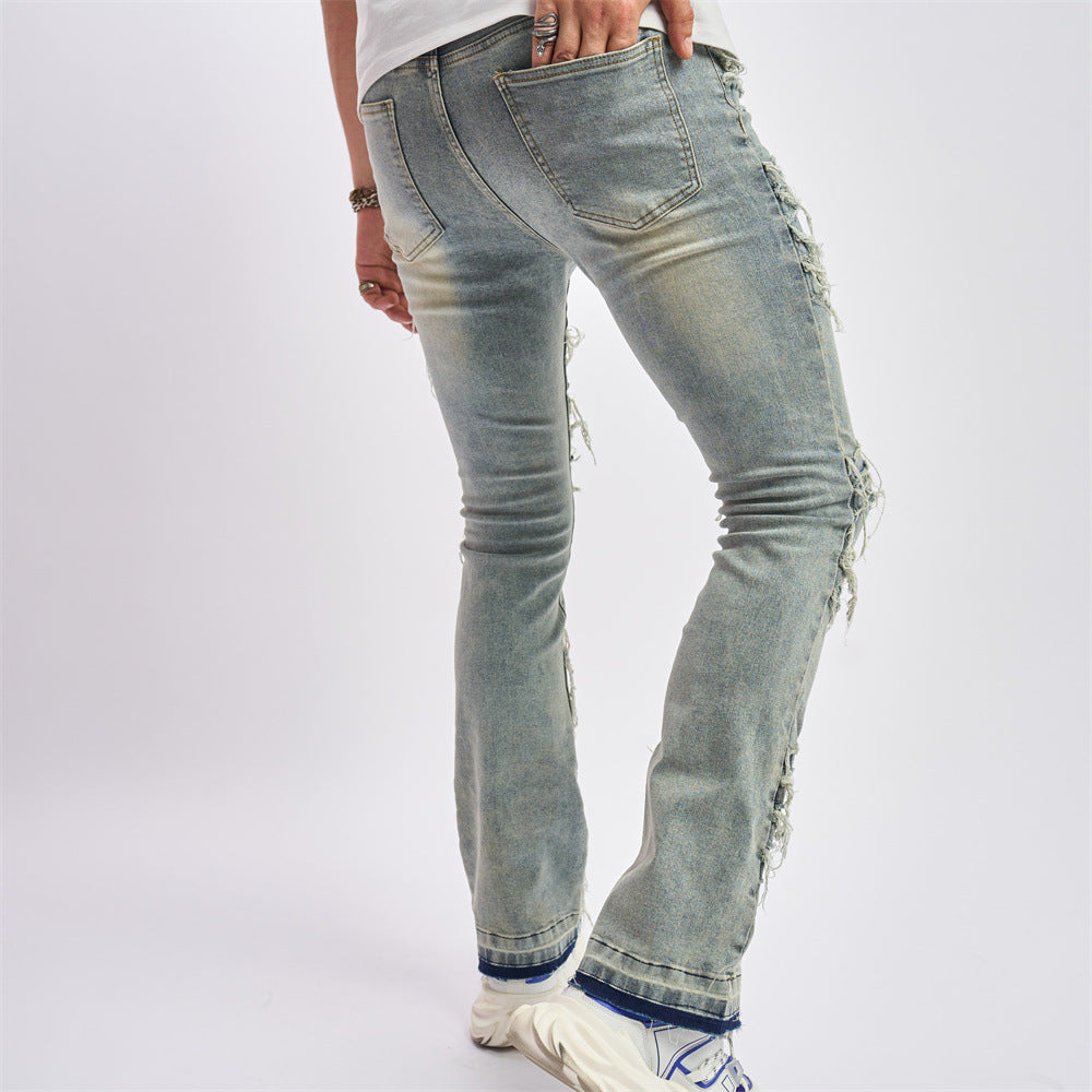 Mike amiri striped fashion jeans