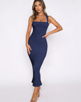 Solid color slit sexy dress-D152 | Inspanda