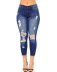 Skinny ripped jeans-D758 | Inspanda