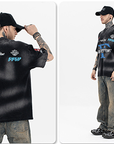 Distressed racing T-shirt-D524 | Inspanda