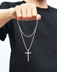 Cruz chain-D696 plata | Inspanda