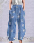 Pants-D859 de playa casual estampados | Inspanda