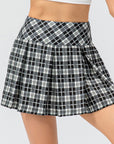 Plaid sports pleated skirt-D536 | Inspanda