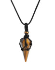 Natural crystal pendant necklace-D693 | Inspanda