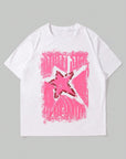 TEE-D801 con estampado de estrellas graffiti | Inspana