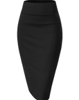 Black slim hip skirt -D144 | Inspanda