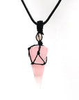 Natural crystal pendant necklace-D693 | Inspanda