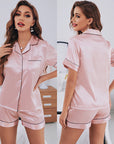 Pajamas Summer Striped Solid Color Basic Set-D271 | Inspanda