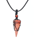 Natural crystal pendant necklace-D693 | Inspanda