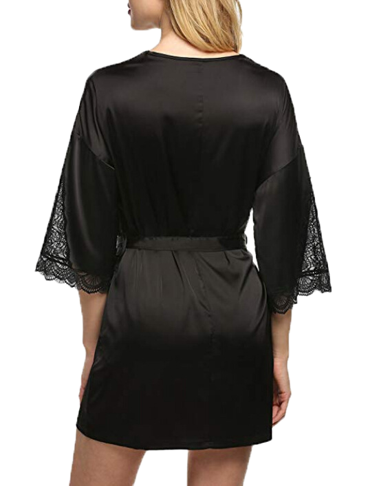 Flared-sleeved robe-D17 | Inspanda