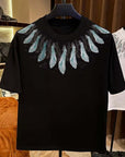 Full of collar feathers TEE-D715 | Inspanda