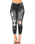 Skinny ripped jeans-D758 | Inspanda