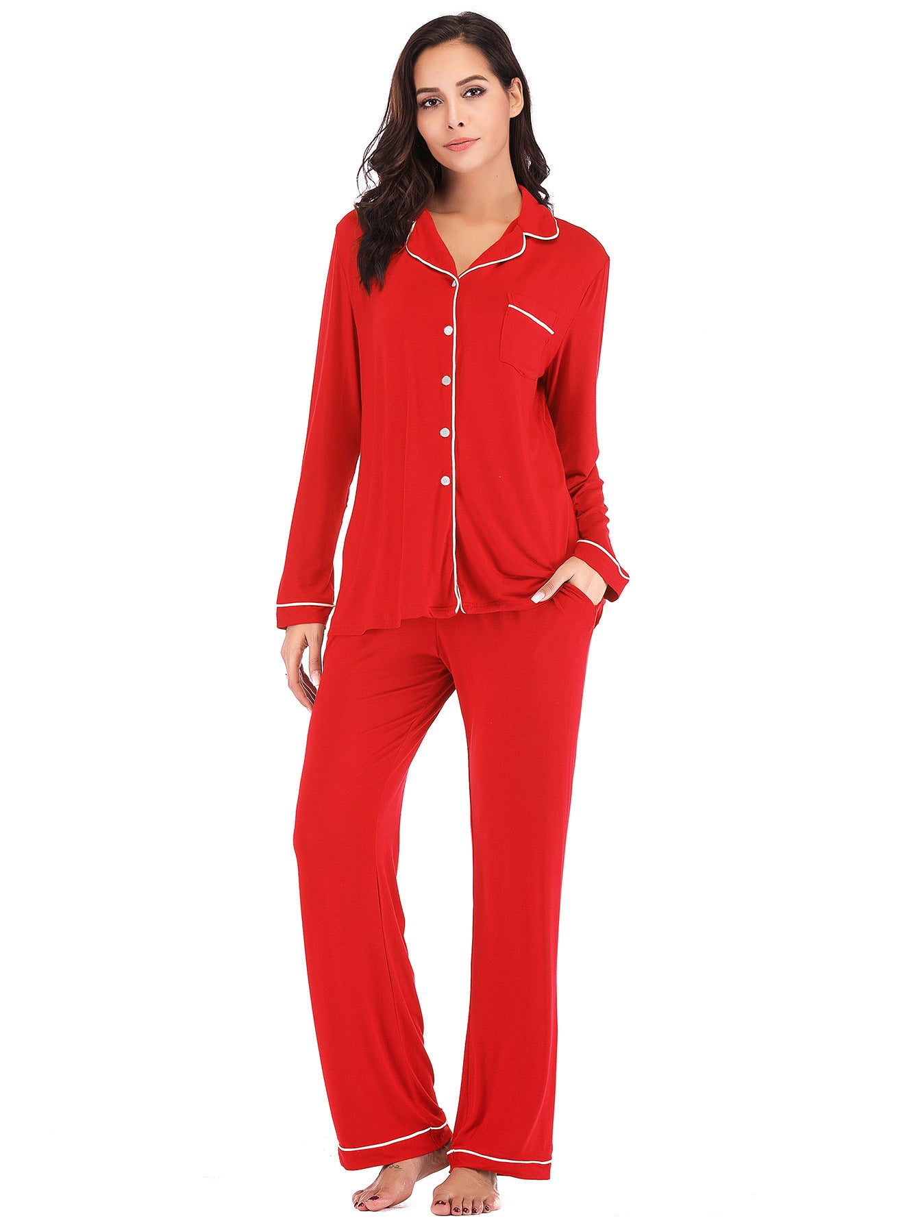 Home wear pajamas suit-D275 | Inspanda