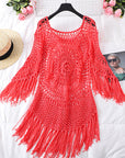 Fringed beach blouse-D743 | Inspanda