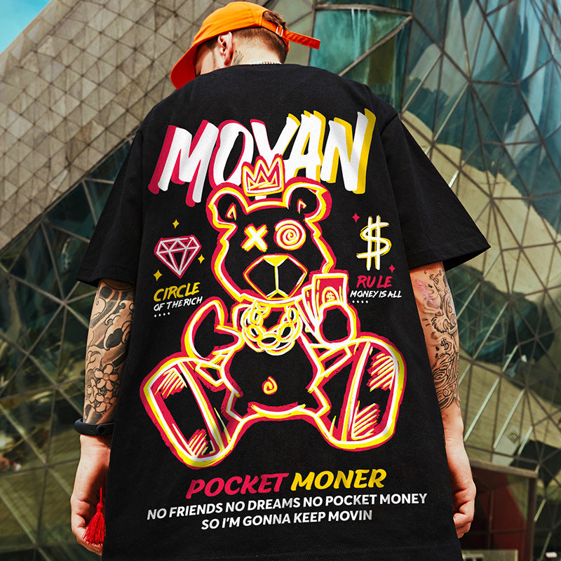 COQUET STUDIO☆CRAYON GRAFFITI FACE LESSER PANDA T-SHIRT Graffiti Panda BRIGHT.