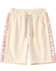 Side cashew flower drawstring shorts-D102 | Inspanda