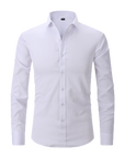 slim fit simple shirt-D190 | Inspanda