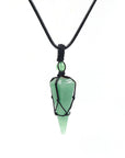 Natural crystal pendant necklace-D693 | Inspanda