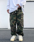 Drawstring camouflage pants oversize-D39 | Inspanda