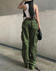 High-waisted overalls-D168 | Inspanda