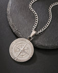 Compass round pendant-D695 | Inspanda