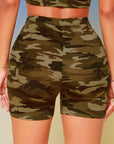 Camouflage stretch shorts-D546 | Inspanda