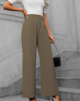 Solid color straight leg pants-D117 | Inspanda