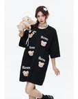 Cartoon bear letter print TEE-D515 | Inspanda