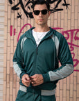 Sudadera suelta con bloqueo de color suit-D462 | Inspanda