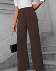 Solid color straight leg pants-D117 | Inspanda