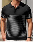 Business stripe fitted polo-D203 | Inspanda