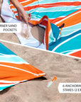 Extra large portable beach mat-D248 | Inspanda