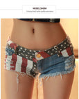 Low-rise denim ripped pants-D578 | Inspanda