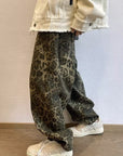 Leopard print oversize pants-D46 | Inspanda