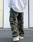 Drawstring camouflage pants oversize-D39 | Inspanda