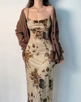 Mature oil painting dress-D453 | Inspanda