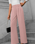 Solid color straight leg pants-D117 | Inspanda