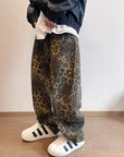 Leopard print oversize pants-D46 | Inspanda