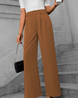 Solid color straight leg pants-D117 | Inspanda