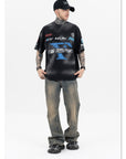 Distressed racing T-shirt-D524 | Inspanda