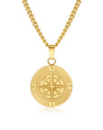 Compass round pendant-D695 | Inspanda