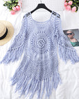 Fringed beach blouse-D743 | Inspanda