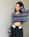 Striped sweater-D834 | Inspanda