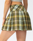 Plaid sports pleated skirt-D536 | Inspanda