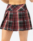 Plaid sports pleated skirt-D536 | Inspanda